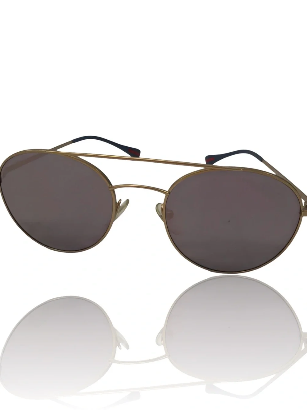 Prada Gold Tone Metal Eyewear Temple